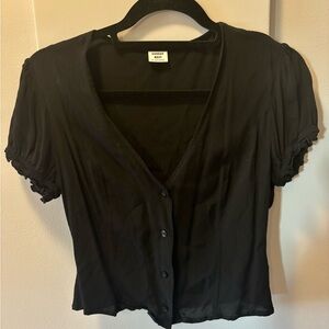 Sunday best cropped black top